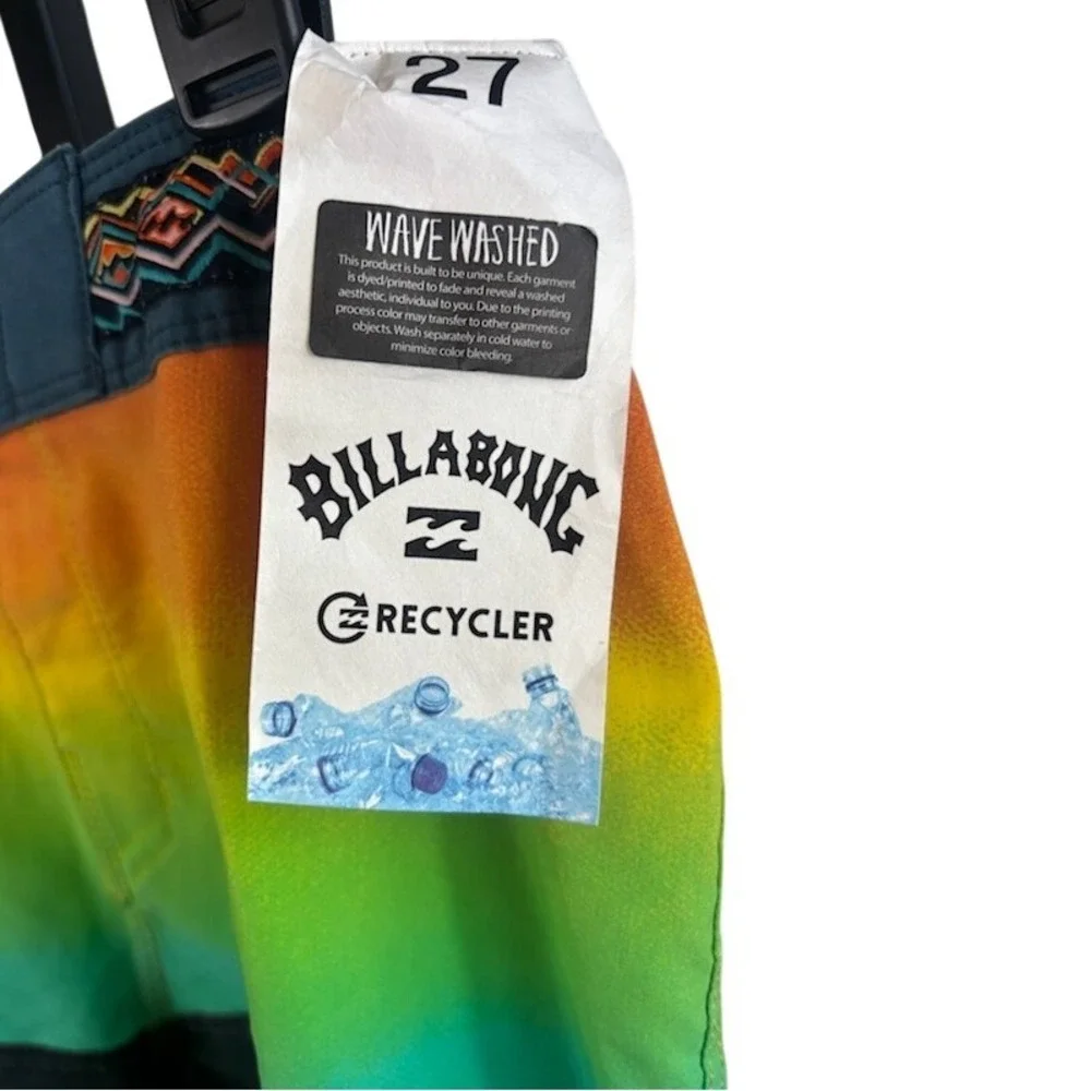New Billabong‎ Board Shorts Wave Washed Recycler Swim Trunks Size 27